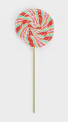 Realistic 3D Render of Lollipop