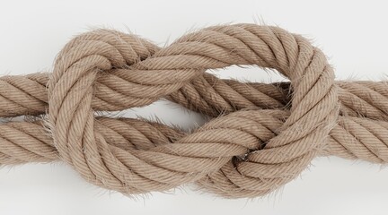 Realistic 3D Render of Rope