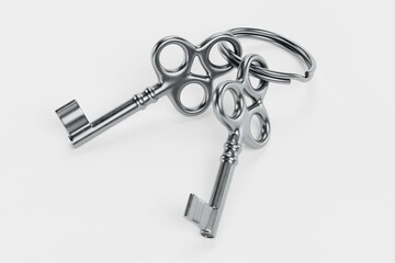 Realistic 3D Render of Small Keys