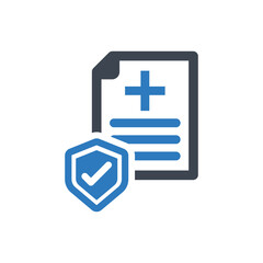 Fototapeta premium Health insurance medical icon