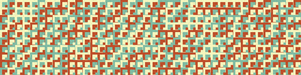 Fototapeta premium Abstract Geometric Pattern generative computational art illustration