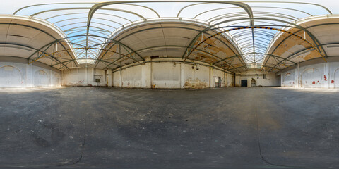 abandoned industrial hall 360° x 180° vr enviroment