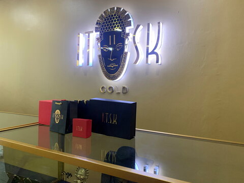 The logo and product boxes of ITSK Gold are displayed in Lagos