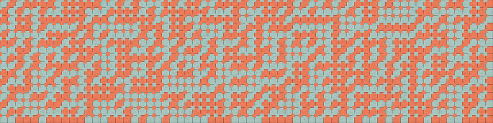 Fototapeta premium Abstract Geometric Pattern generative computational art illustration