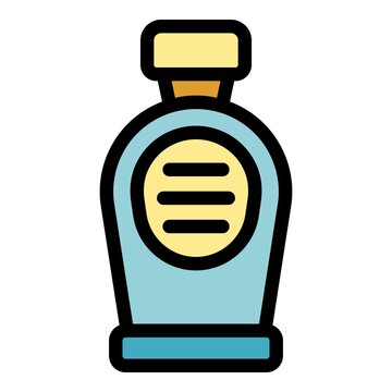 recommend clip art: Care mouthwash icon. Outline care mouthwash vector icon color flat isolated