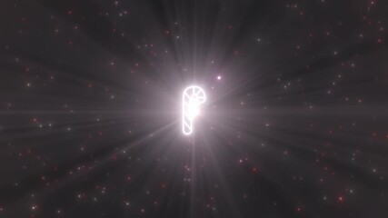 Christmas Winter Candy Cane Neon Lights Tunnel Peppermint Holiday - 4K Seamless VJ Loop Motion Background Animation - Powered by Adobe