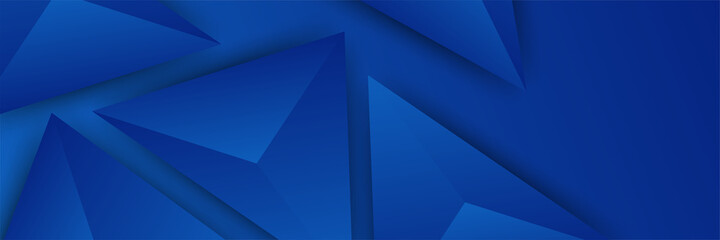 Modern dark blue abstract banner background. Vector illustration