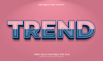 Trend text style - Editable text effect