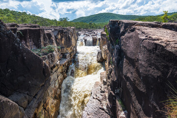 View of a beautiful canyon at Chapada dos Veadeiros (Deers Tableland) - Goiás, Brazil
