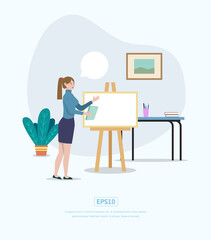 Flat Illustration teacher