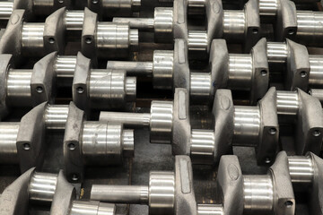  New engine crankshaft. Spare part.