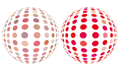 A sphere composed of dots