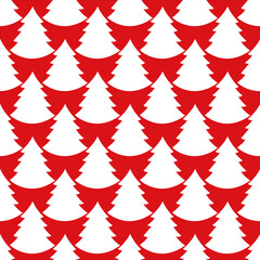 Fototapeta premium Elegant New Year tree seamless pattern vector background