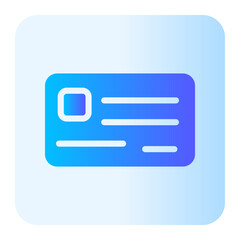 id card gradient icon