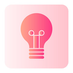 Bulb gradient icon