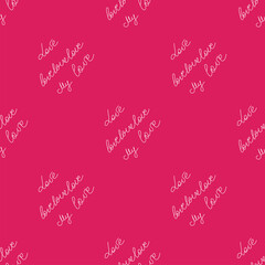 love you hearts romantic pattern illustration isolated on white. black and white seamless pattern for wallpaper, textiles, packaging, scrapbooking, foil stamping.