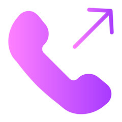 Outgoing gradient icon