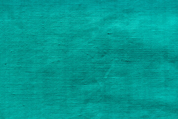 Turquoise fabric texture. Natural turquoise fabric.