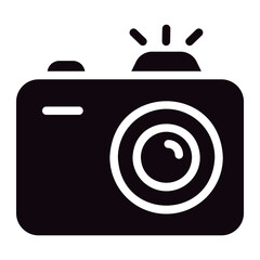 photo glyph icon