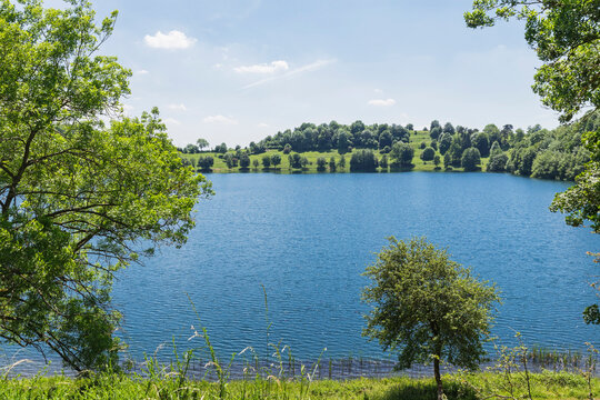 Shore of Weinfelder Maar lake