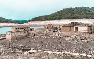 In 1992 the Galician village of Aceredo was deliberately flooded and submerged underwater. Every few years when the water levels are low, this Spanish 'pueblo' reappears. 
