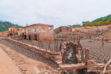 In 1992 the Galician village of Aceredo was deliberately flooded and submerged underwater. Every few years when the water levels are low, this Spanish 'pueblo' reappears. 
