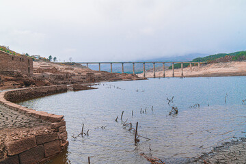 In 1992 the Galician village of Aceredo was deliberately flooded and submerged underwater. Every few years when the water levels are low, this Spanish 'pueblo' reappears. 