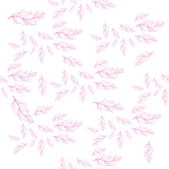 Pastel-colored seamless feather pattern. Seamless background with feathers of bird.