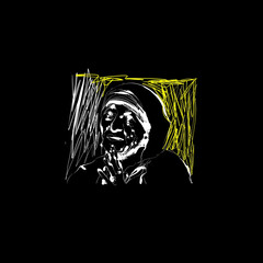 Calcutta India Nun warrior for humanity sketch