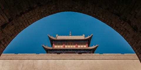 Jiayuguan ancient Chinese gate 