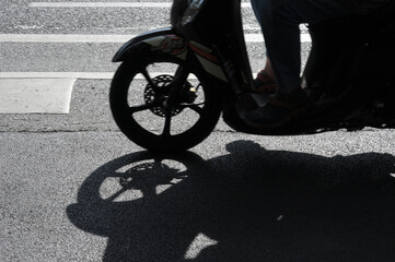 motorcycle on the road