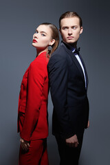 elegant young couple