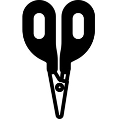 scissors solid line icon