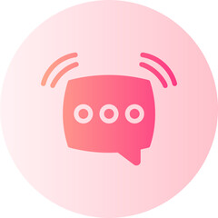 message gradient icon