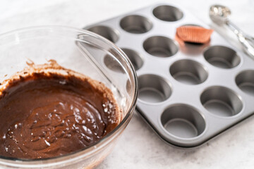 Chocolate strawberry cupcakes