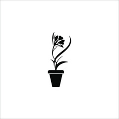 flower and pot logo