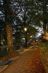 Bourton on the Water at night