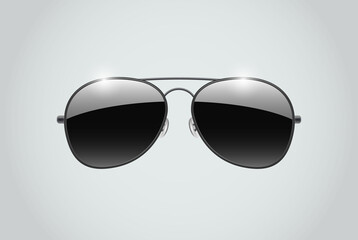 Black Aviator sunglasses illustration background Aviator sunglasses illustration background. Police isolated sunglasses © martstudio