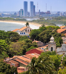 View of the colonial architecture of Olinda in Pernambuco, Brazil.