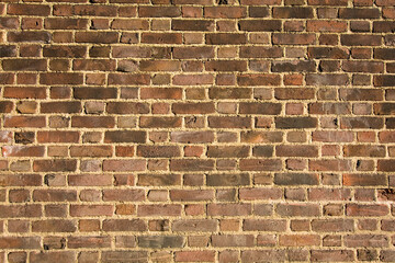 The texture of a brick wall.