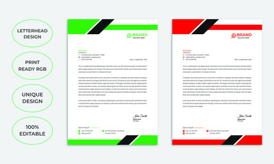 Professional creative letterhead template design