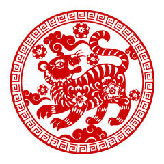 Chinese New Year decoration for Year of the Tiger 2022