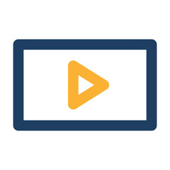 Media Player Vector icon which is suitable for commercial work and easily modify or edit it

