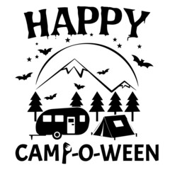 happy camp ween logo inspirational quotes typography lettering design