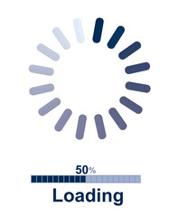 Loading icon set. vector illustration