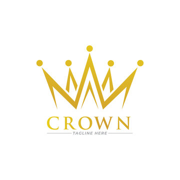 crown logo icon vector template