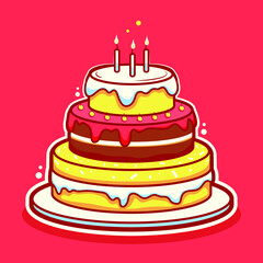 birthday cake cartoon
