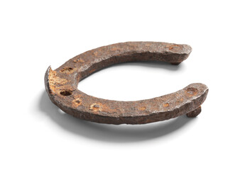 Old horseshoe on isolation