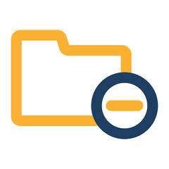 Folder Remove Vector icon which is suitable for commercial work and easily modify or edit it


