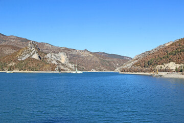 Lac de Castillon, Provence Alpes, France